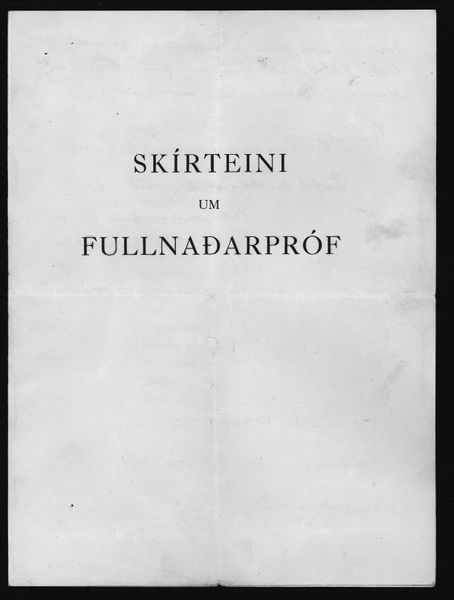 Mynd:Barnaskólinn Fullnaðarprófsskírteini G.H.Á. 1933 (2).jpg