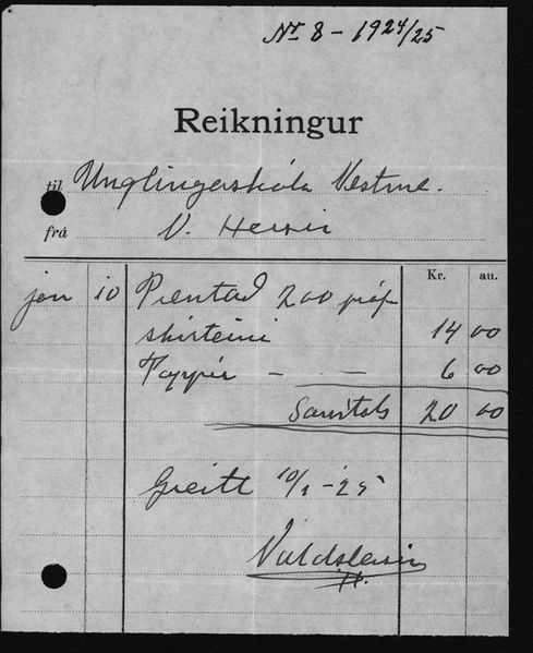 Mynd:Unglingaskólinn Reikningar 1924 - 1925 (3).jpg