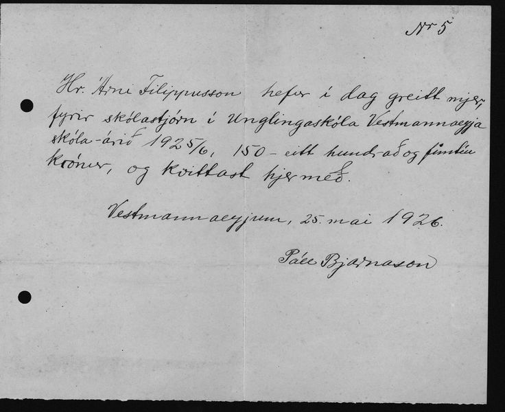 Mynd:Unglingaskólinn Reikningar 1925 - 1926 (8).jpg