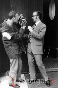 Páll Steingrímsson, kvikmyndagerðarmaður og Óskar Björgvinsson, ljósmyndari.