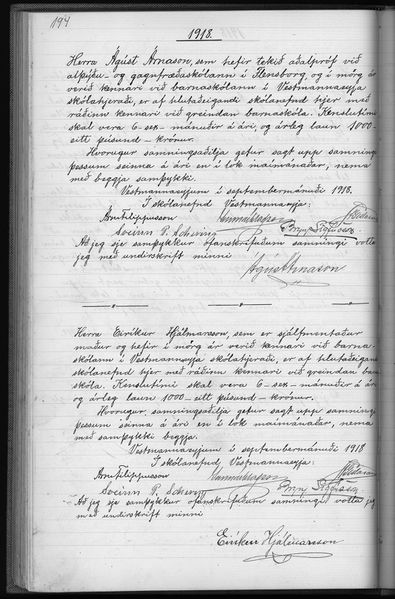 Mynd:Gjörðabók fyrir skólanefndina í Vestmannaeyja skólahéraði 1909-1932 174.jpg