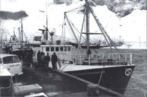 Þórunn Sveinsdóttir við bryggju í fyrsta sinn.png