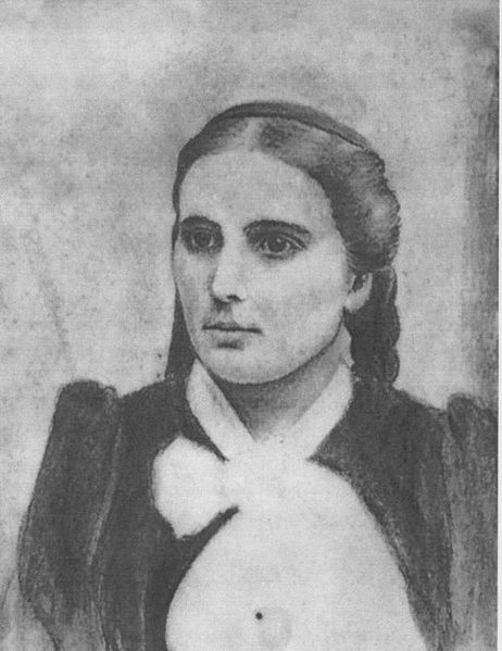 Mynd:Jóhanna Jósefína Erlendsdóttir. Teikning-sjálfsmynd..jpg