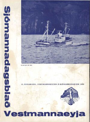 Sjómannadagsblað Vestmannaeyja 1963 Forsíða.jpg