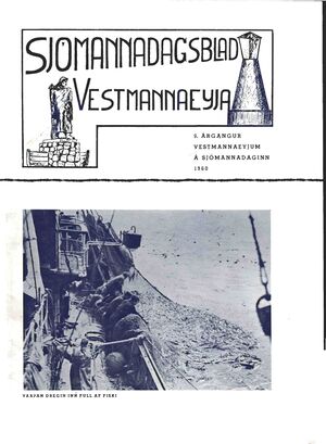 Sjómannadagsblað Vestmannaeyja 1960 Forsíða.jpg