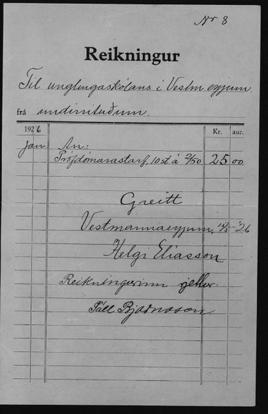 Mynd:Unglingaskólinn Reikningar 1925 - 1926 (5).jpg