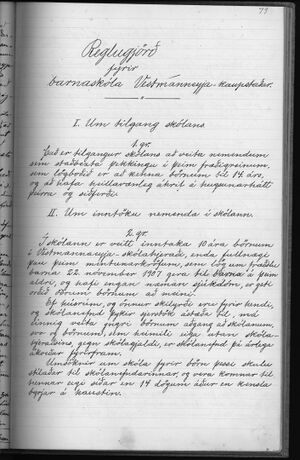 Gjörðabók fyrir skólanefndina í Vestmannaeyja skólahéraði 1909-1932 86.jpg