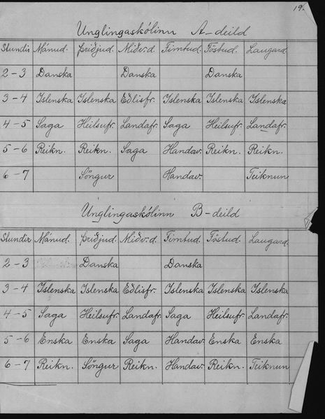 Mynd:Unglingaskólinn Stundaskrár Barnaskólans í Vestmannaeyjum (3).jpg