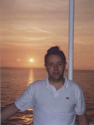 Greinarhöfundur að kvöldlagi Sdbl. 1991.jpg